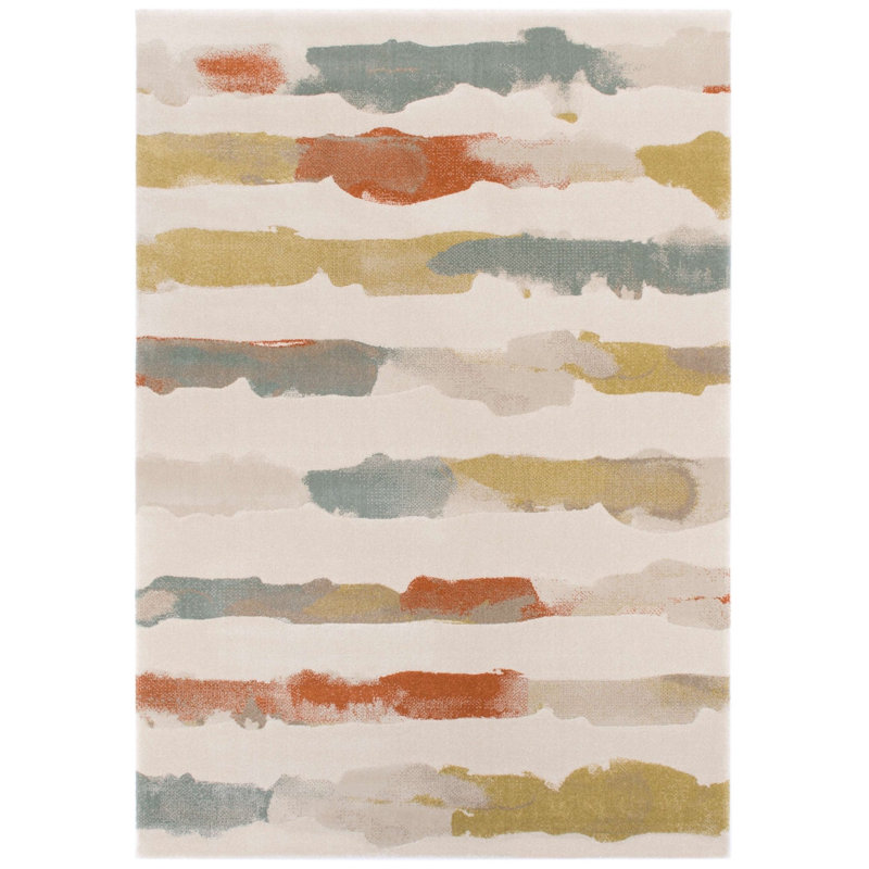 Abstract Indoor Rug, Rectangle 6'7" x 9'6"