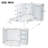Twin Size Murphy Bed with Bedside Shelves and Wardrobe, Space-Saving Wall Bed with Storage, White Finish