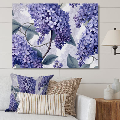 «Lilac mauve et gris», impression sur toile
