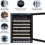 24-Inch 46-Bottle Wine Cooler with Digital Touchscreen – Freestanding or Built-In, Lockable Wine Refrigerator for Home and Bar