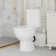 Macerating Toilet with 600W Macerator Pump Upflush Toilet for Basement with Extension Pipe with 4 Water Inlet