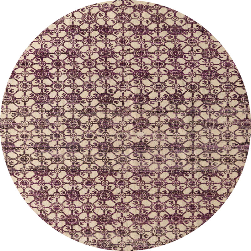 Abstract Indoor Rug, Round 4'
