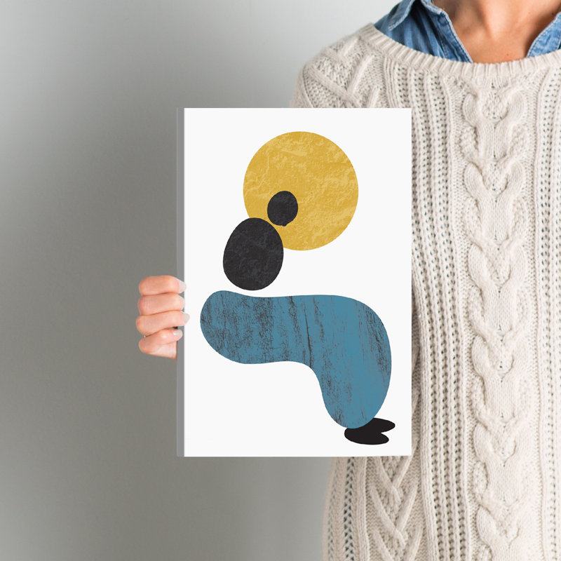 «Abstract Lady», reproduction d'art sur toile tendue, H 12 po x l 8 po x p 0,75 po