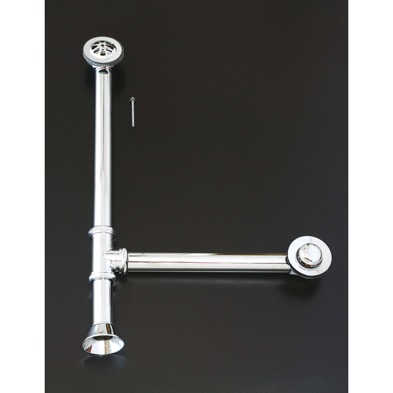 Toe Touch, Waste and Overflow Drain P0007TE by Strom Living, Chrome