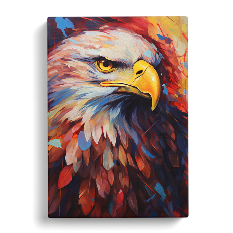 Eagle Abstract No.2 - Wrapped Canvas, 76cm H x 50cm W x 3cm D