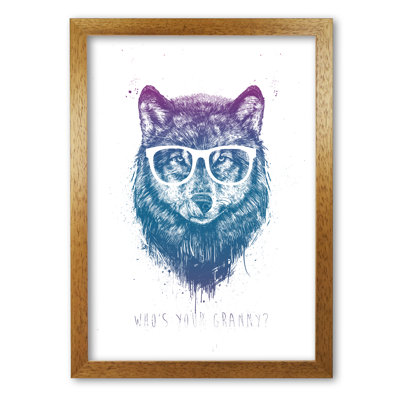 Who's Your Granny? Wolf by Mercedes Lopes Charro - Print