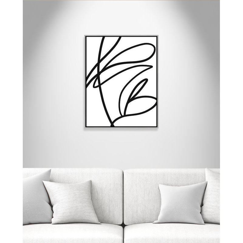 "Line And Line", "Young And Restless", reproduction encadrée sur toile par Leah Straatsma, H 29,5 po x l 23,5 po x P 2 po