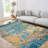 Abstract Style Area Rugs for Living Room Foldable Soft Distressed Rug Washable Rugs for Living Room Bedrooms Playroom Office Kitchen Mordern Non-Slip Rug-954607990