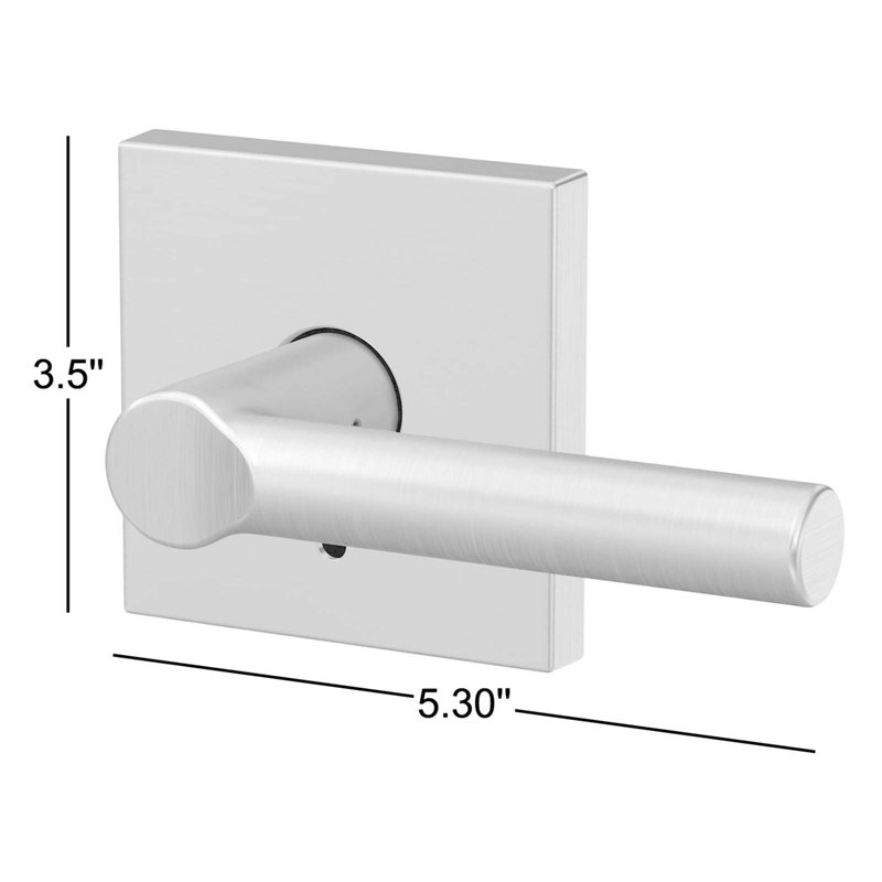 Levier de couloir et de bain sur mesure avec garniture Collins, Noir mat