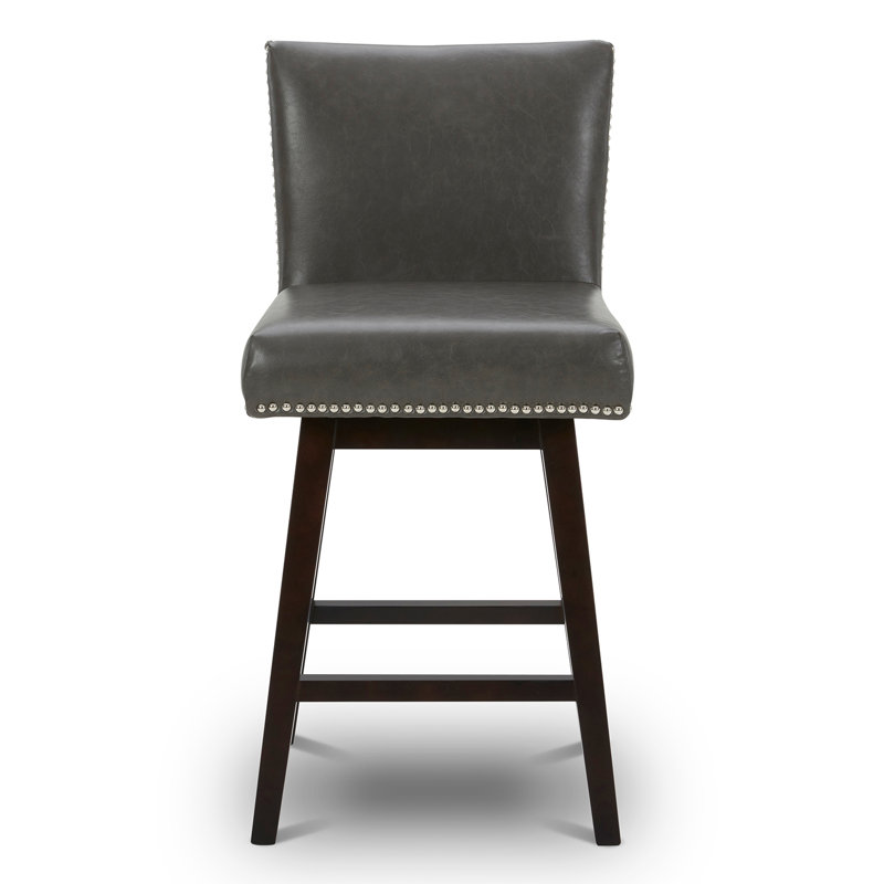 Tabouret de comptoir pivotant 26 po Blake, gris
