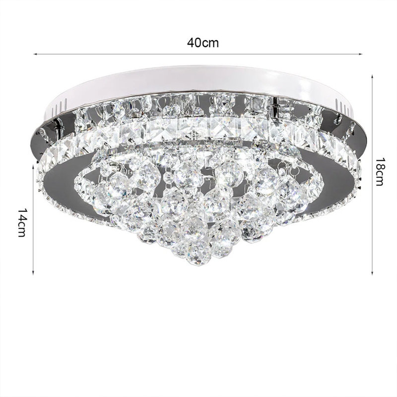 Semi Flush Mount, 14cm Height