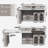 Extendable Rotating Kitchen Island with Built-in Outlet