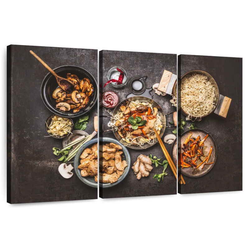Yarlin Asian Cuisine Noodles, 28" H x 45" W