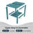 Adirondack Outdoor Side Table, All Weather Use Double Layer Patio Side Table, HIPS Rectangular End Table-114792283