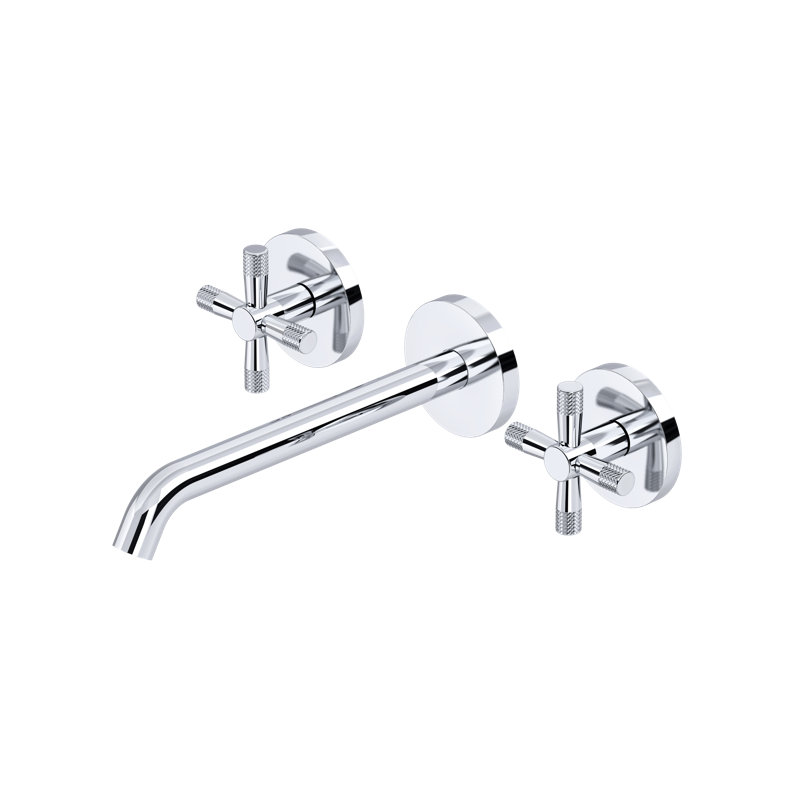 Amahle Wall Mounted Lavatory Faucet Trim, Polished Chrome