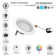 4'' Dimmable LED Canless Recessed Downlight Lighting Kit (Set of 4)