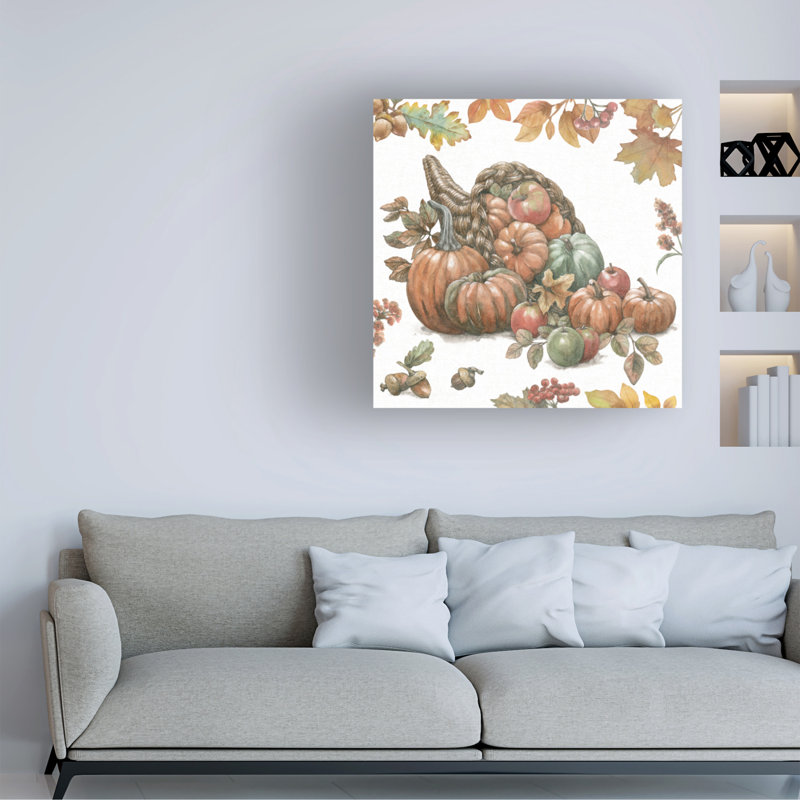 Art mural sur toile «boline leslie trimbach», récolte généreuse III, H 14 po x l 14 po, Taupe