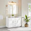 Meuble-lavabo double 54 po avec miroir Dejean-1610372077