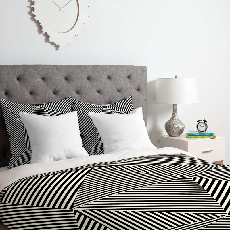 Three Of The Possessed Polyester Geometric Shapes Duvet Cover, King Duvet Cover + 2 Shams