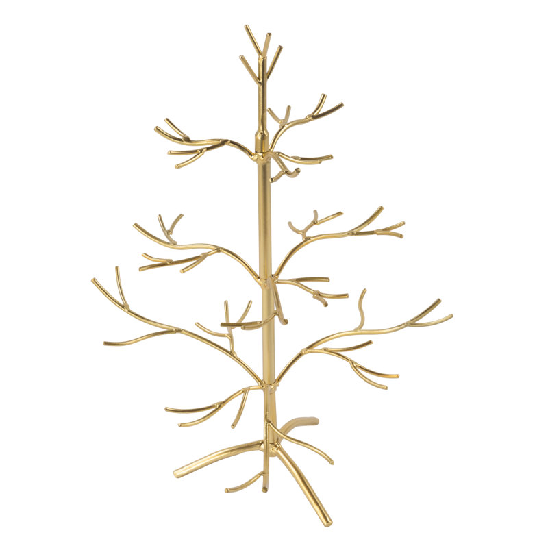 Metal Ornament Accessory, Gold, 16" H x 13" W x 13" D