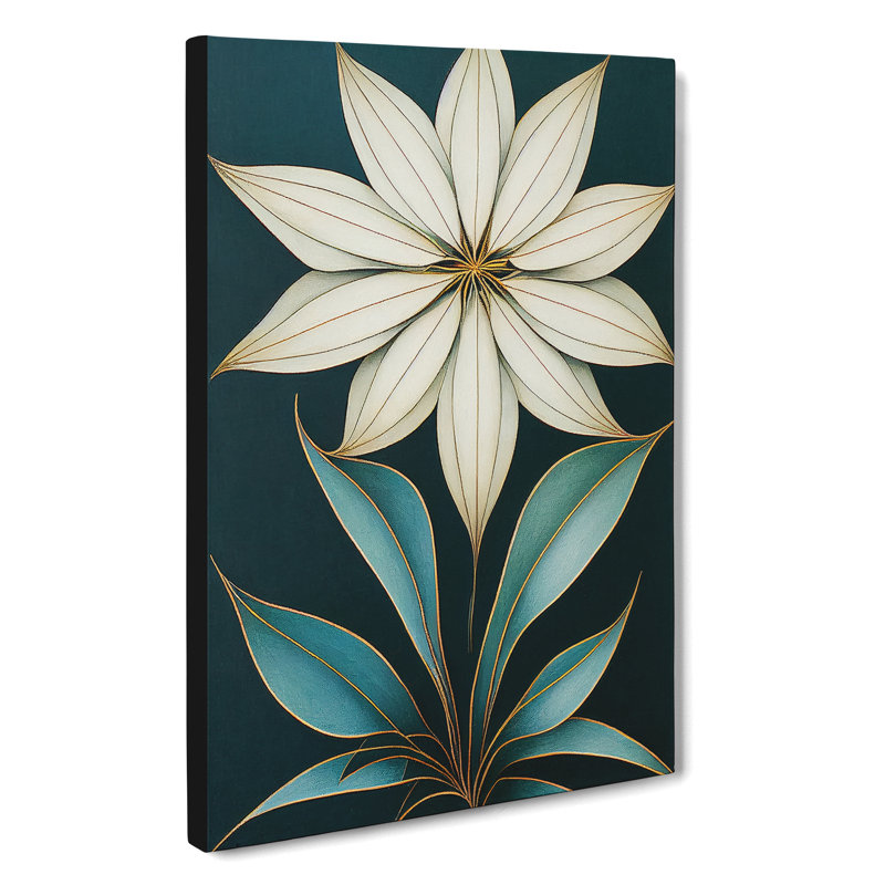 Flower No.8 - Wall Art, 60cm H x 40cm W x 3cm D, Wrapped Canvas