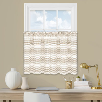 Gramercy Window Curtain Tier Pair - 58x24 - Taupe