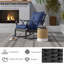 Chaise berçante d'extérieur en osier avec coussins rembourrés Outsunny-13614381
