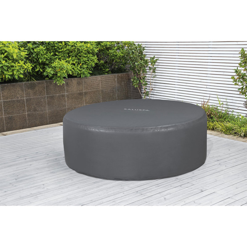 Coleman 120 Volt 140 - Jet Polyvinyl Chloride (PVC) Round Inflatable Hot Tub in Gray