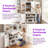 71-Inch Farmhouse Style Kitchen Pantry Cabinet With 3 Pull-Out Organizers & 6 Shelves-129059920