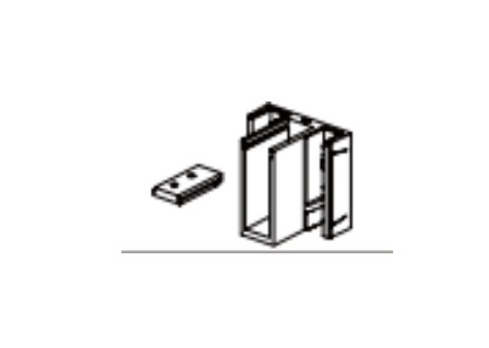 Rail supérieur en aluminium noir mat de 60 po pour quincaillerie de porte coulissante