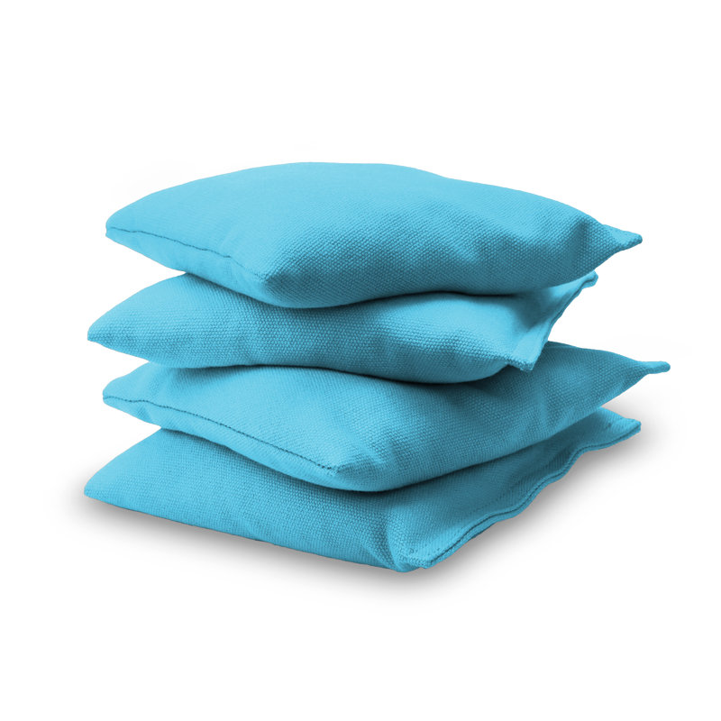 Pièce de rechange cornhole remplie de sac de pois premium, Bleu pâle