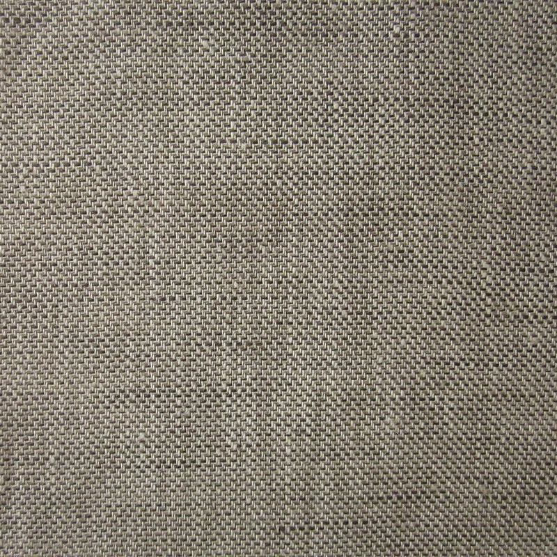 Zebra Linen Solid Tablecloth, Solid Taupe/Herringbone , 144" x 72"