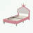 PU Leather Princess Bed with Tufted Headboard-106762666