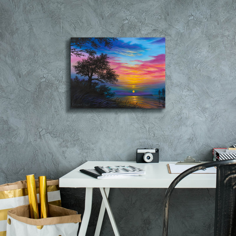  Art mural en toile, "16" x 12 "" événement "par Campbell Frost, H 12 po x l 16 po