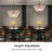 7 - Light Dimmable Tiered Chandelier