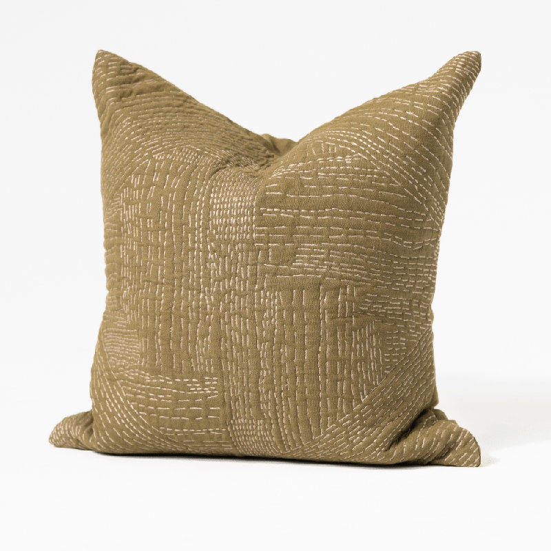 Coussin Gudri, Olive