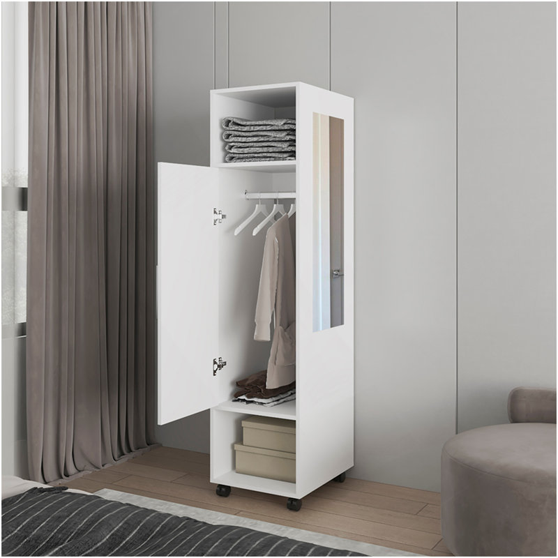 Garde-robe Boston, chambre à coucher, blanc, Blanc