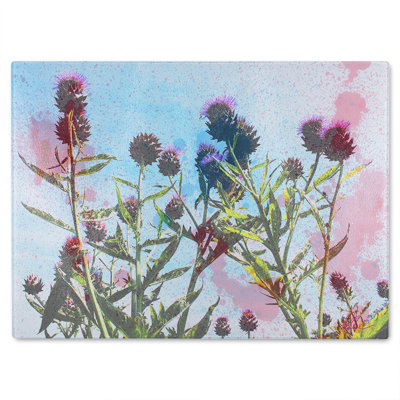 Reaching For The Sky Glass Chopping Board