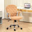 Siège de bureau kaki, revêtement en molleton, bouton, rembourrage des accoudoirs, hauteur réglable, fauteuil de bureau pivotant à 360 degrés avec fonction polaire, rembourré, fonction pivotante, mobilité, respirant et