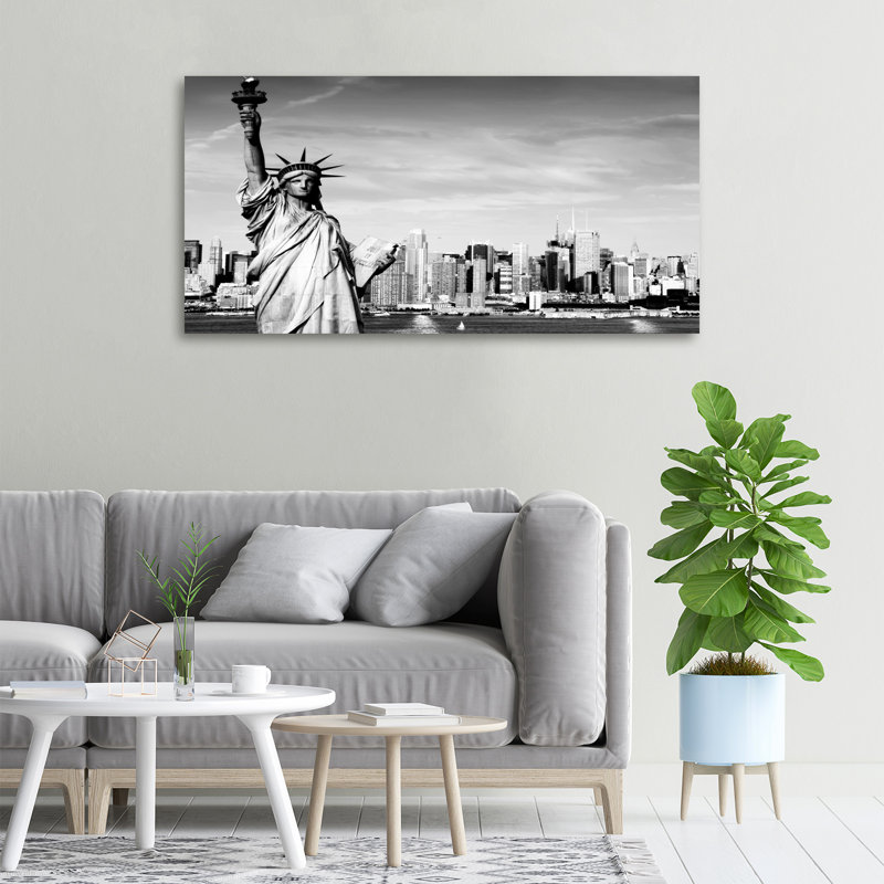 Statue Of Liberty - Print, 50cm H x 100cm W x 2cm D, Wrapped Canvas
