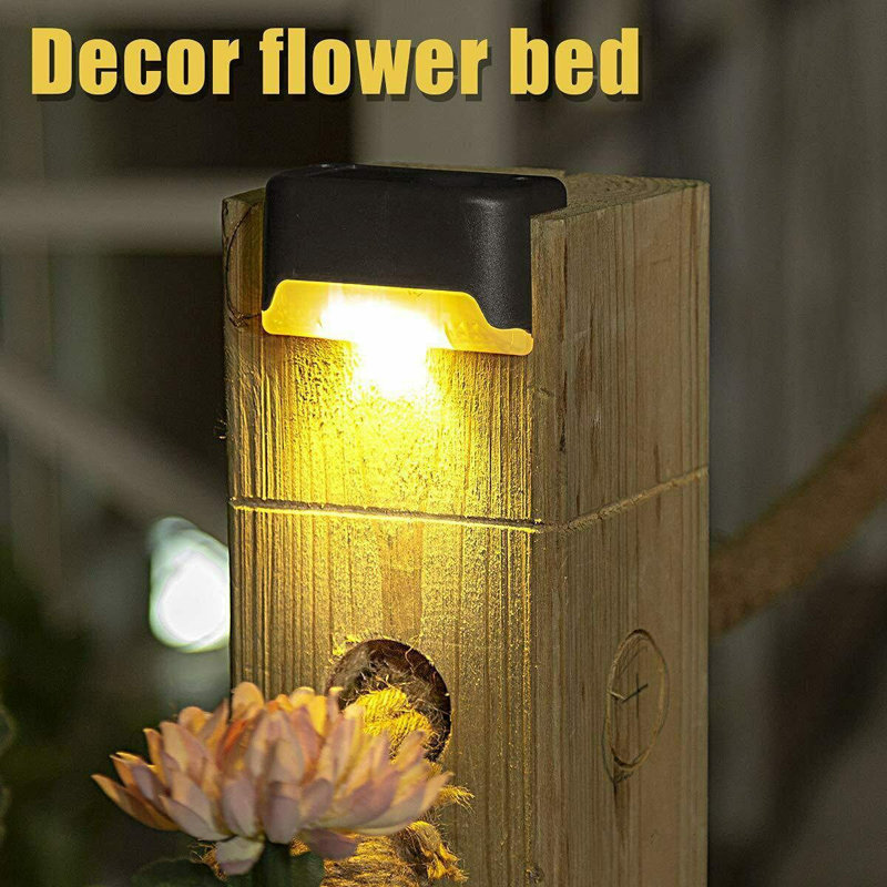 Satin Black Solar Powered Integrated LED Deck Light Kit, Warm