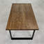 Isaias Oak Solid Wood Top Metal Base Dining Table-2100816754-2100816758