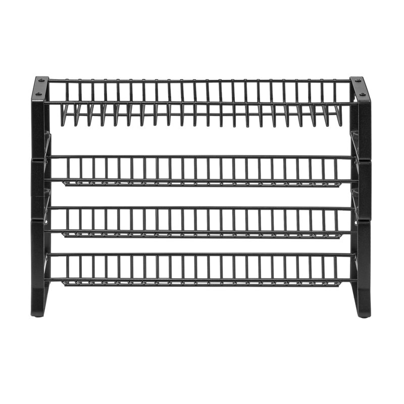 Étagère à épices extensible à 4 niveaux pour armoire et comptoir, étagère de rangement en fer à fixation murale