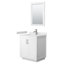 Ensemble de meuble-lavabo simple autoportant 30 po avec plateau en marbre de culture Miranda 24 po Miranda