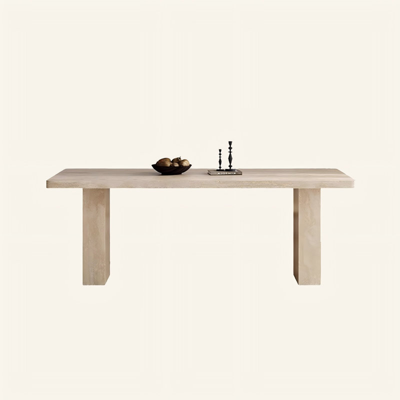 Table de salle à manger Sintered Stone, H 29,53 po x L 62,99 po x l 31,5 po