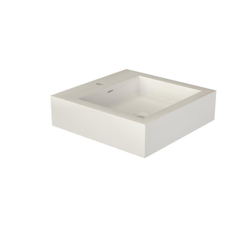 Bathroom Matte White Solid Surface Basin
