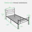 14" Metal Platform Bed with Headboard-731391687-729070774