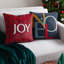 Ralls Abstract Blue Square Throw Cushion