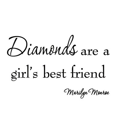 Décalcomanie murale best friends de diamants Dirleton