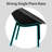 Horacio Modern Armless Outdoor Lounge Chair with Oval Back and Bowl-Shaped Seat – Indoor/Outdoor Patio Chair-1076806831